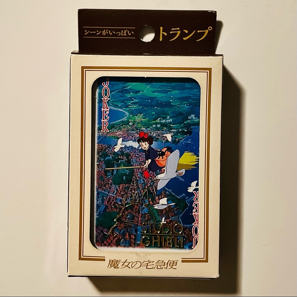 NWOT💥Kiki’s Delivery Service Studio Ghibli playing cards in a protective case